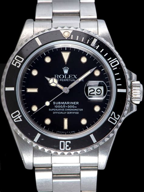 1987 rolex submariner 16800.